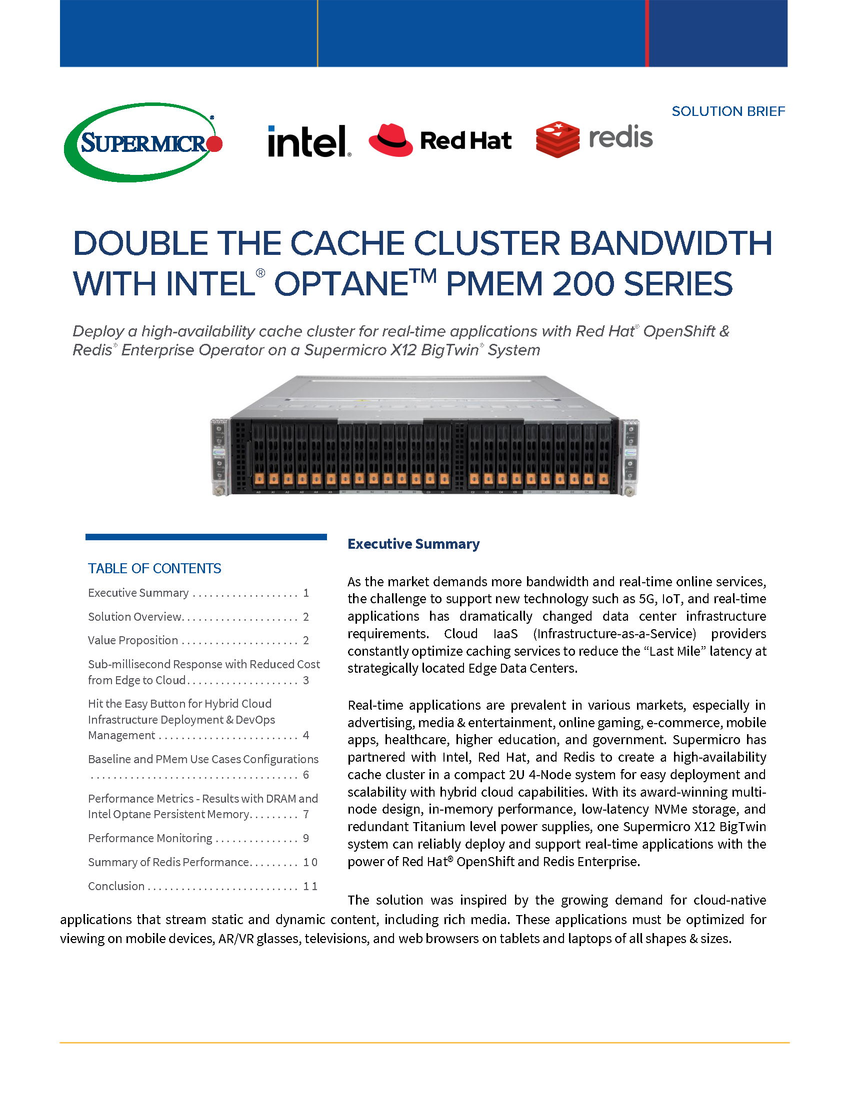 Double the Cache Cluster Bandwidth with Intel® Optane™ PMem 200 Series